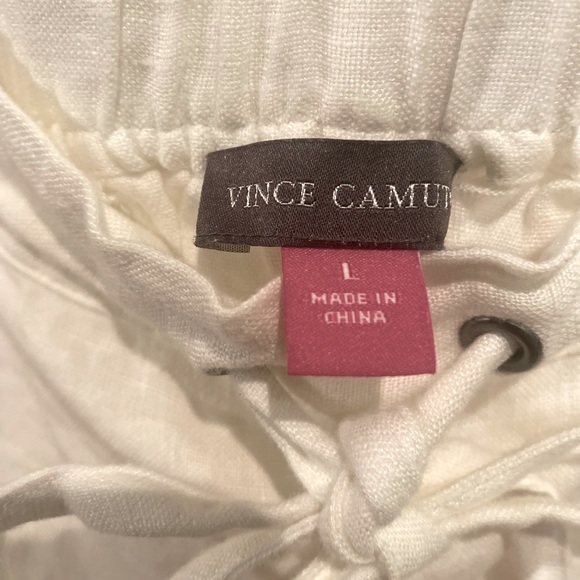 Vince Camuto pants, 100% linen, size Large, relaxed fit - Picture 4 of 5